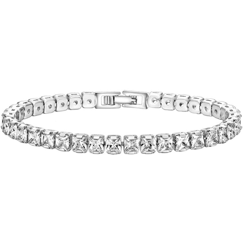 Tennis Bracelet, Silver Bracelet, 925 sterling silver, luxury jewels, party jewels, womens party wear, zircon bracelet