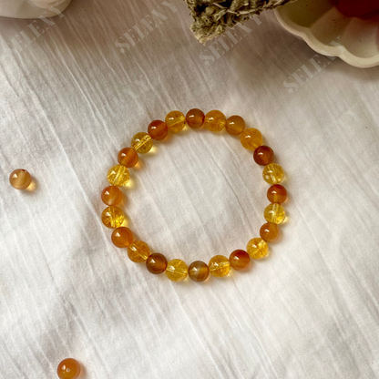 Carnelian Citrine, healing stones, healing crystal bracelets, semi precious stones