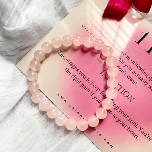 Rose Quartz Crystal Healing Bracelet | Love Stone