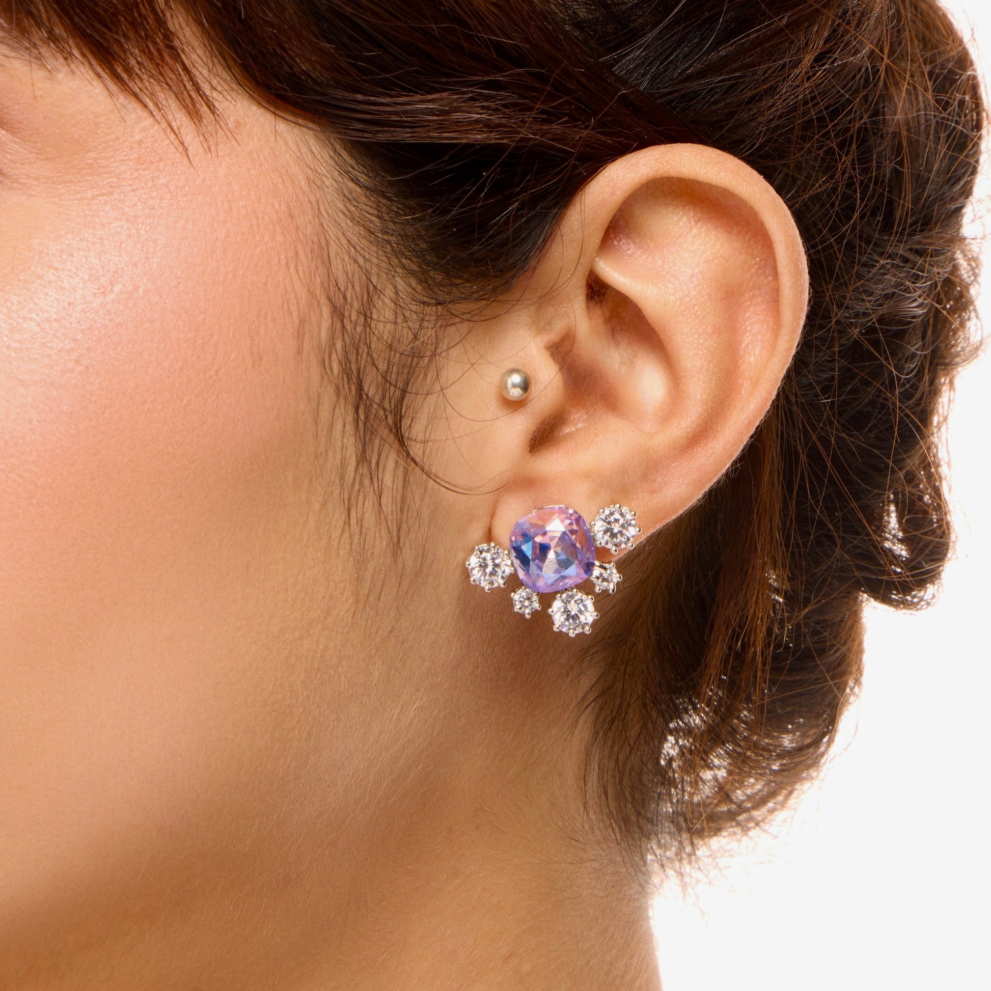 zirconia set, luxury necklace set, crystal jewellery, Swarovski jewellery set, cubic zirconia set, marriage jewellery, party jewellery, mothers day gift, moms gift ideas, anniversary gift, women jewellery, festival jewellery set, glamourus jewellery, silver necklace set, prism crystals, swizz crystals jewellery  set, zircon necklace for girls, jewellery set for women 