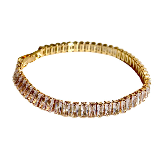Golden Prism Tennis Bracelet