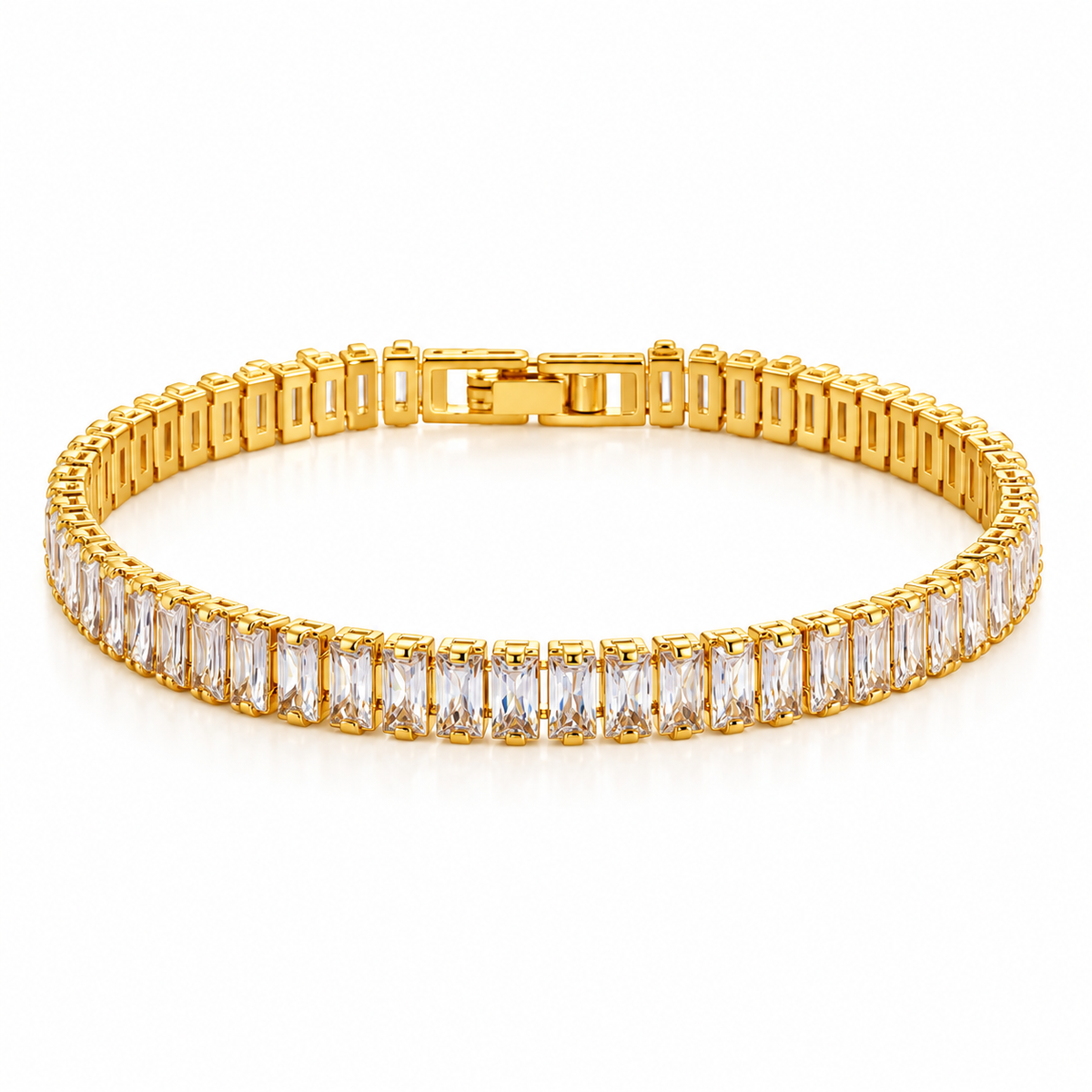 Golden Prism Tennis Bracelet