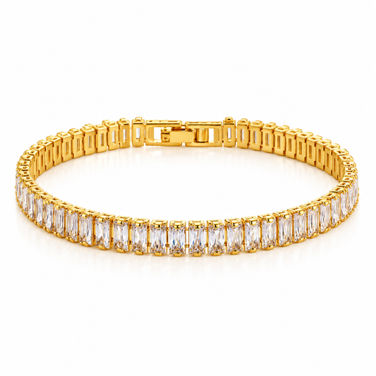 Golden Prism Tennis Bracelet