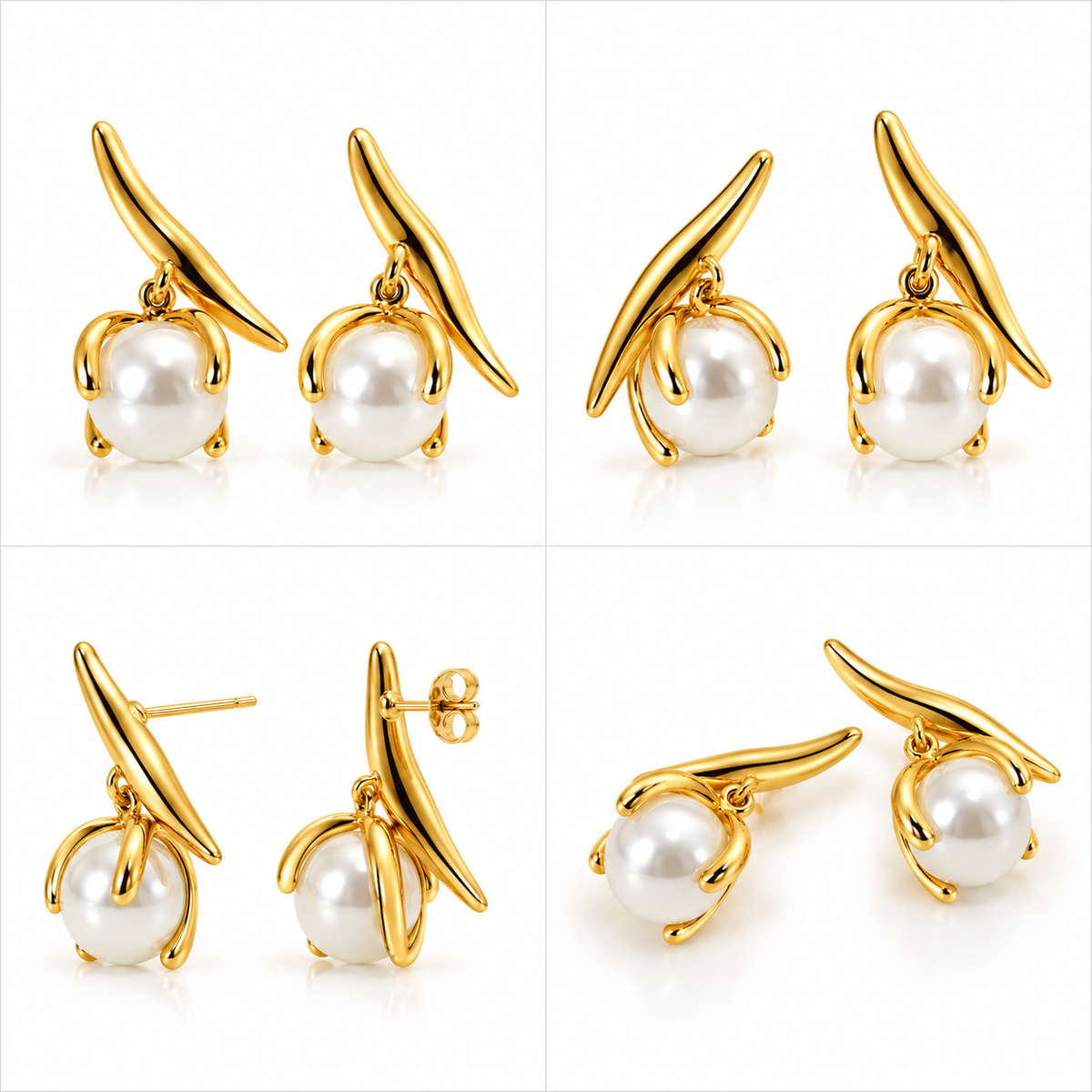 Mermaid's Treasure Pearl Earrings