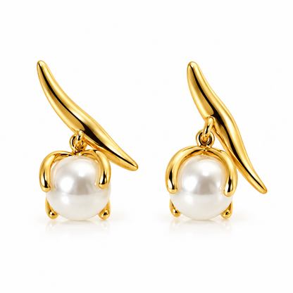 Mermaid's Treasure Pearl Earrings