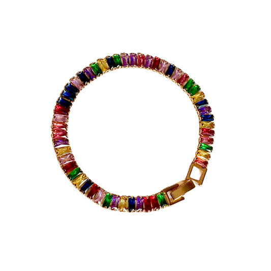antitarnish bracelet, tennis bracelet, date night wear, party wear, luxury wear, girls jewellery, women jewellery, hypoallergenic jewels, colorfull bracelet, gift for women