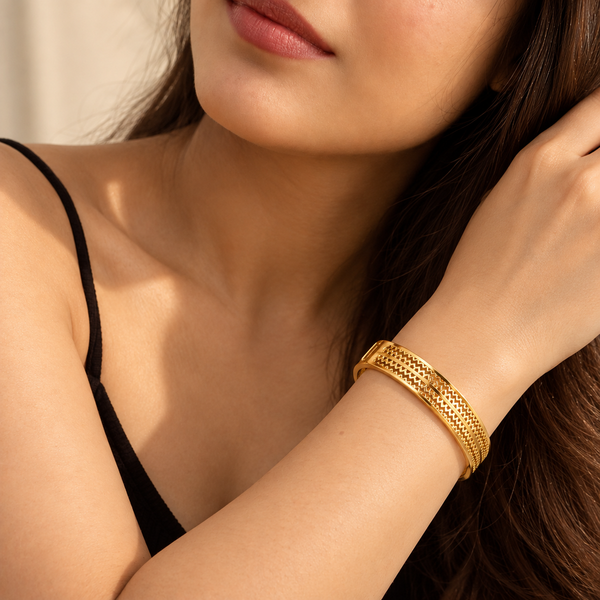 Lace Embrace Bangle Bracelet
